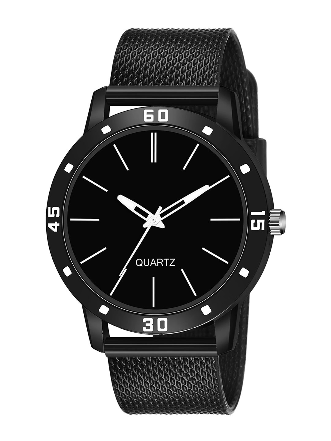 

HAPPY KHAJANA Men Black Brass Dial & Black Straps Analogue Watch