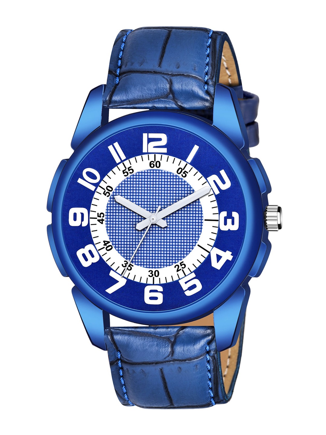 

HAPPY KHAJANA Men Blue Brass Dial & Blue Straps Analogue Watch KJR_1202-Blue