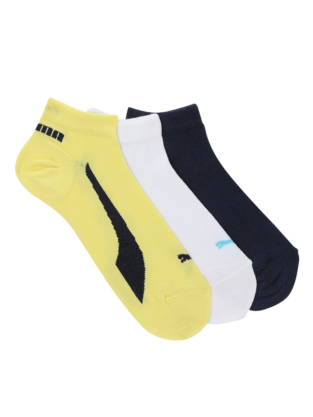 

Puma Unisex Pack of 3 Ankle-Length Socks, White