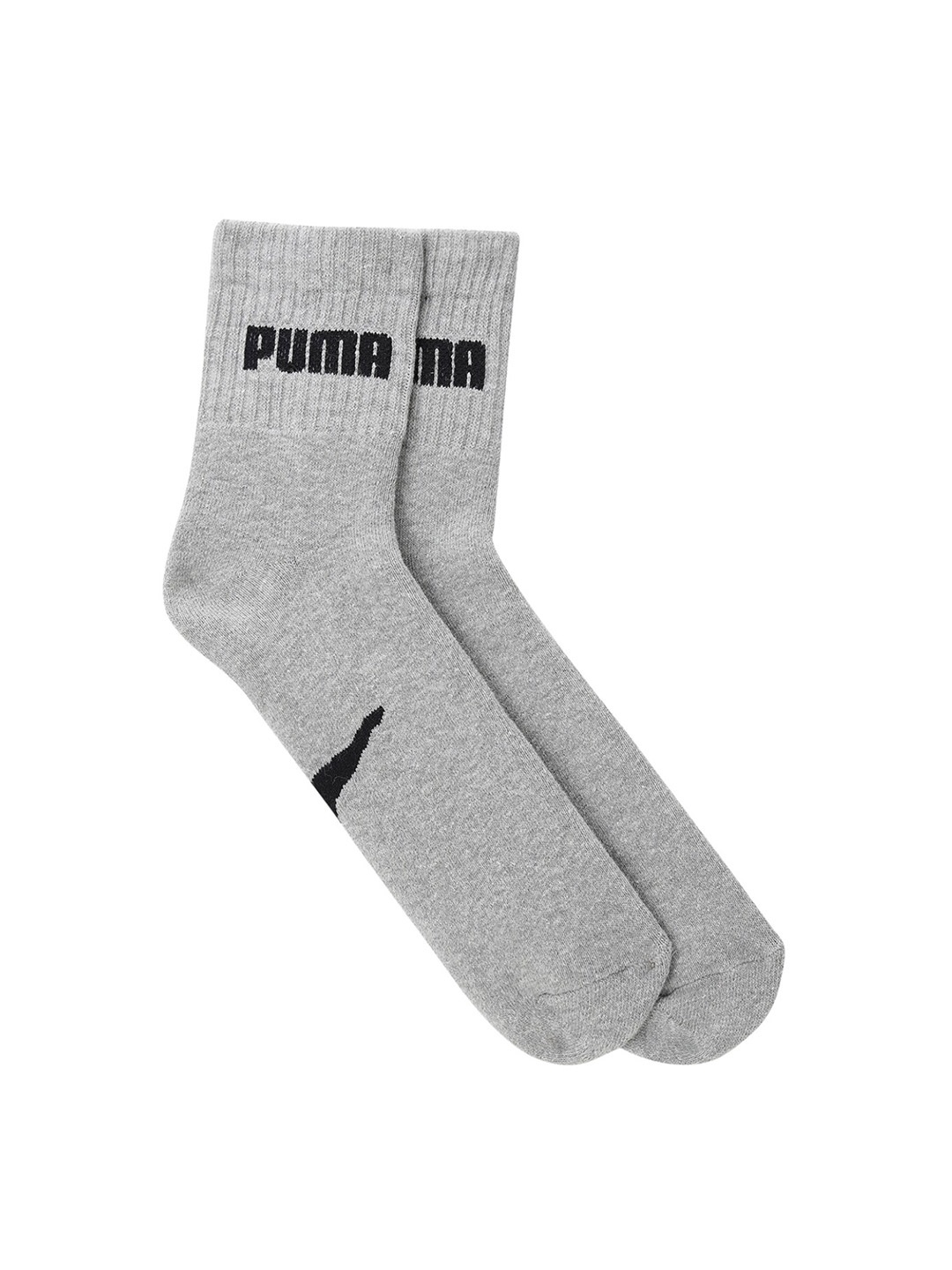 

Puma Unisex Grey Patterned Quarter Sport Socks