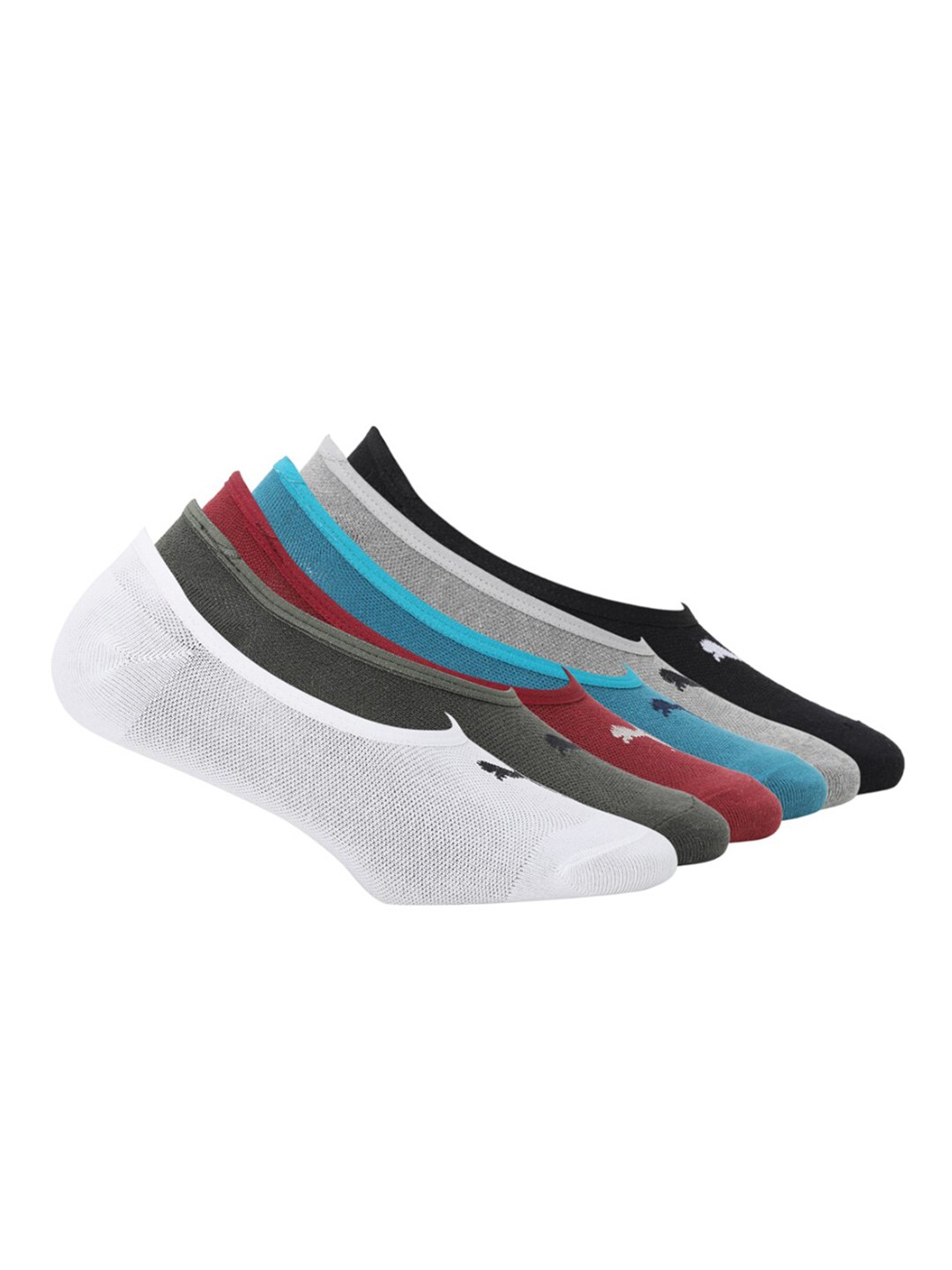 

Puma Unisex Pack of 6 Shoe-Liner Socks, White