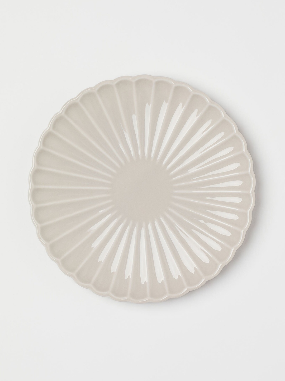 

H&M Beige Patterned Small Porcelain Plate