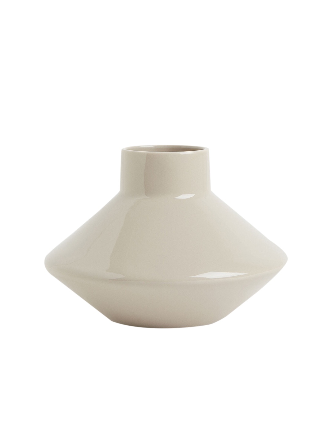 

H&M Stoneware Vase, Beige