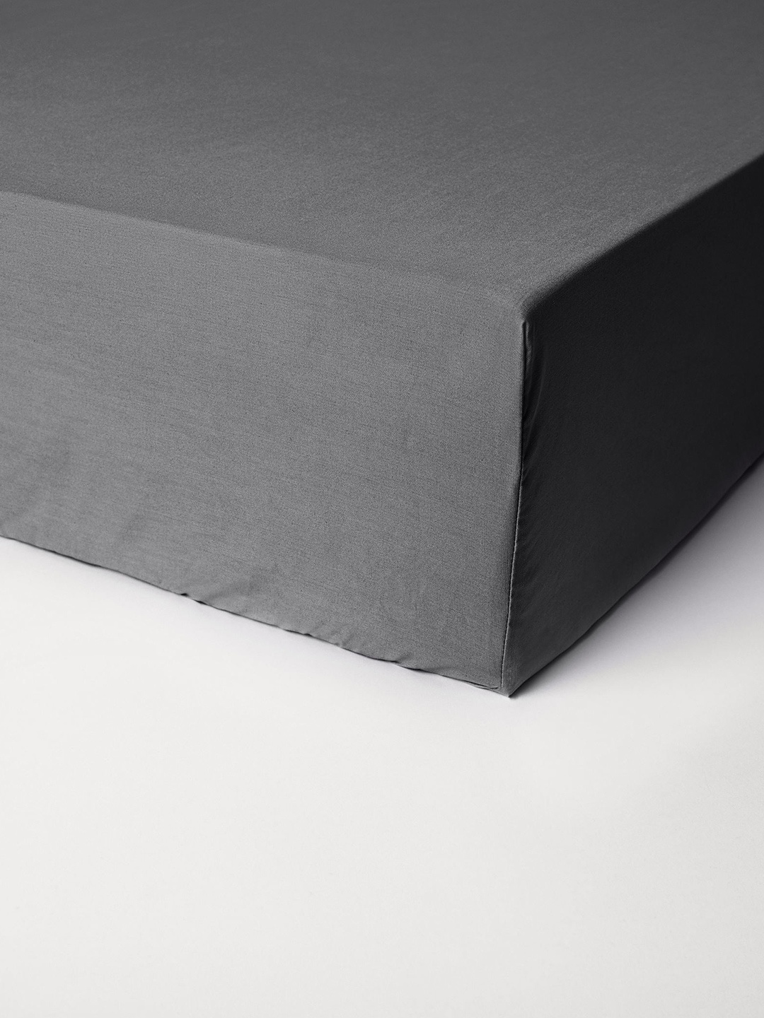 

H&M Charcoal Grey Fitted Cotton Sheet