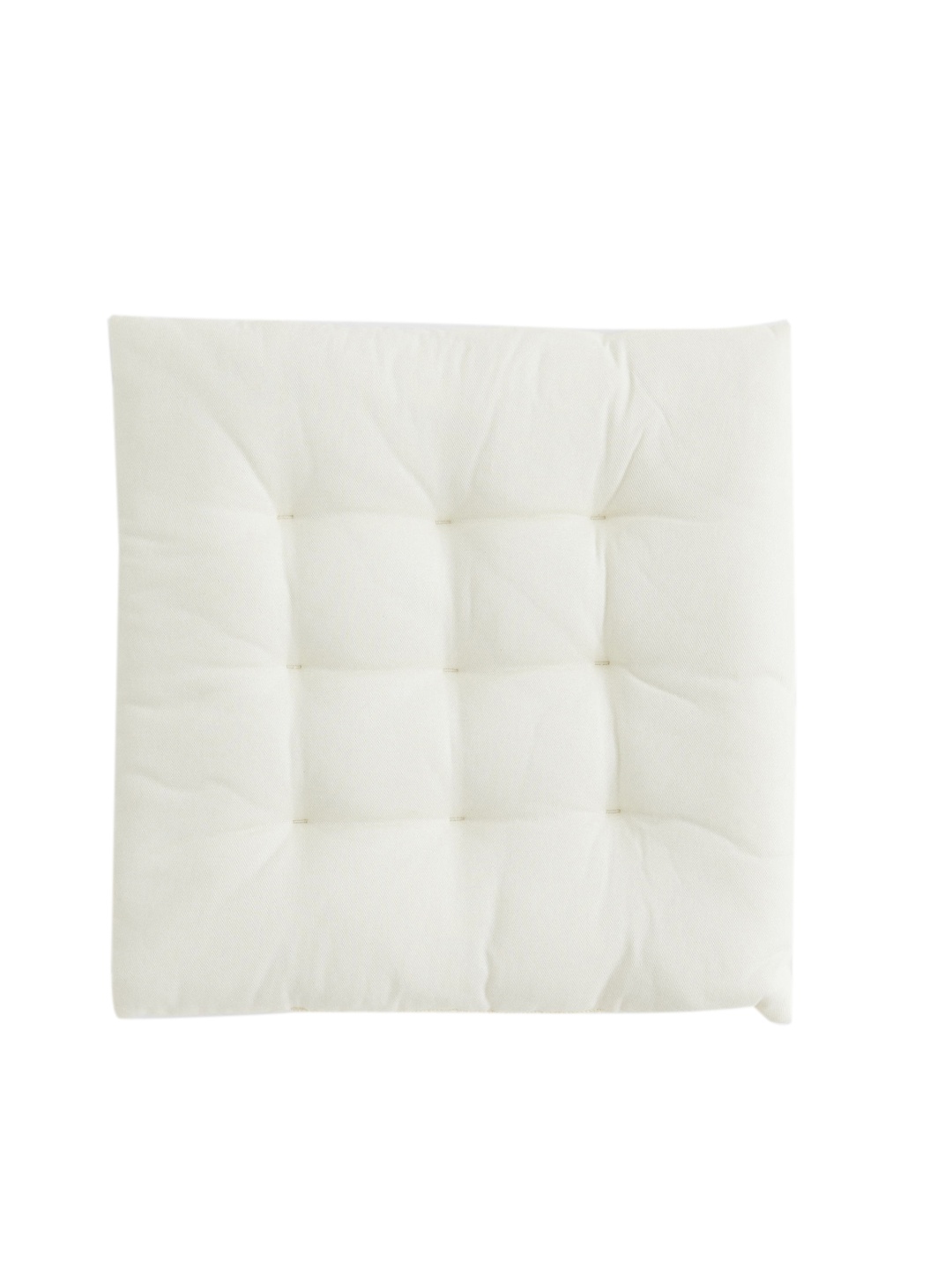 

H&M Off White Solid Twill Seat Cushion