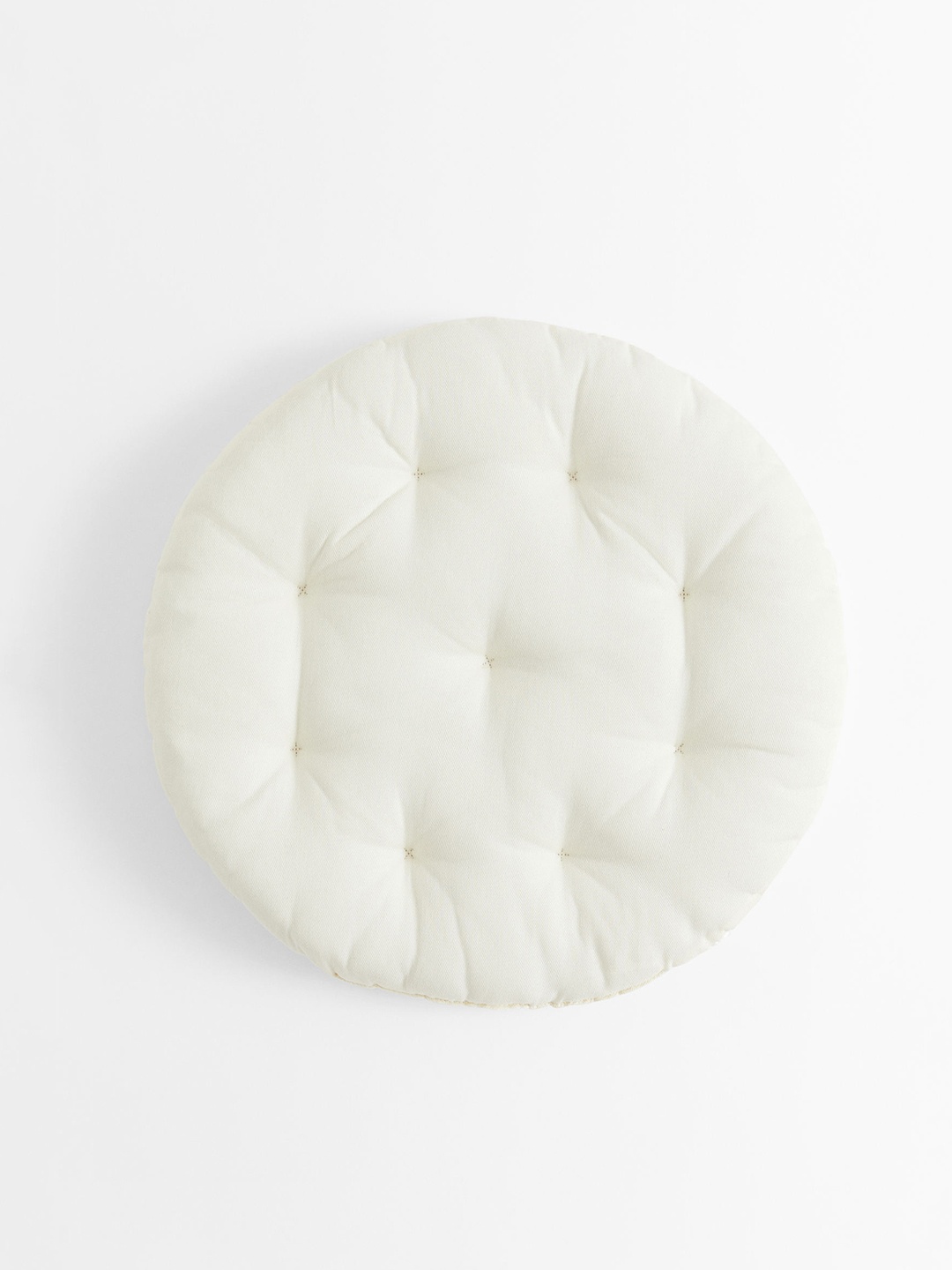 

H&M White Round Twill Seat Cushion