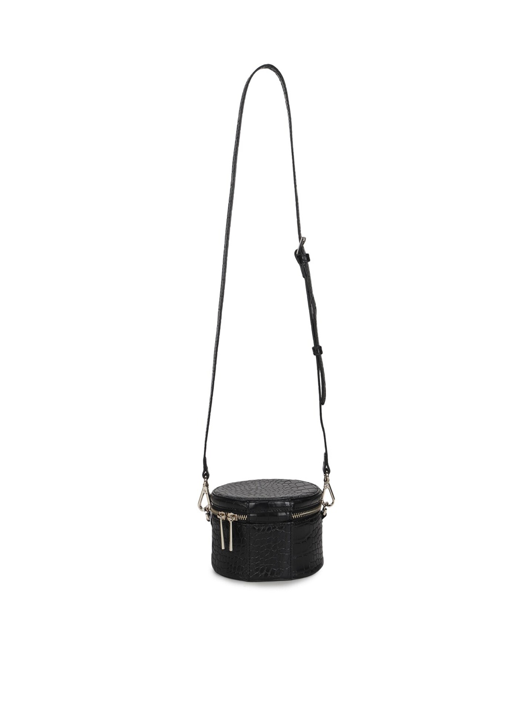 

Ted Baker Black Leather Bucket Sling Bag