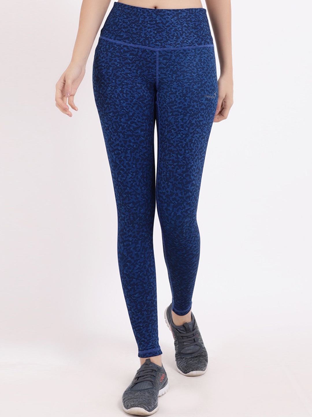 

STUDIOACTIV Women Blue Printed Power Fashion Tights
