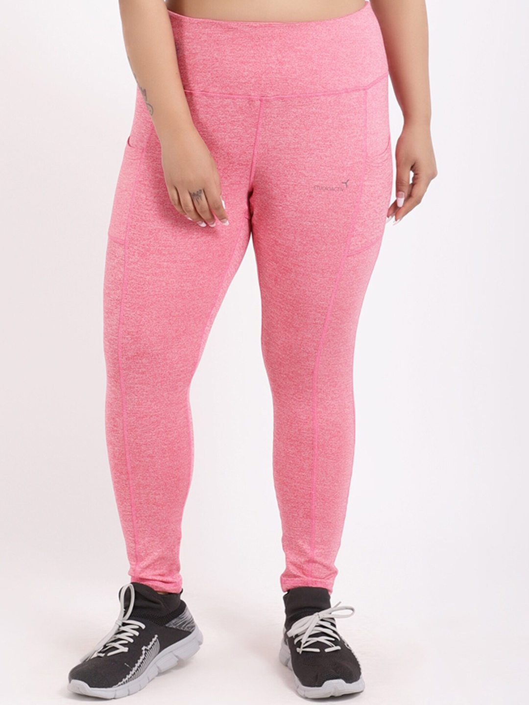 

STUDIOACTIV Women Pink Solid Tights
