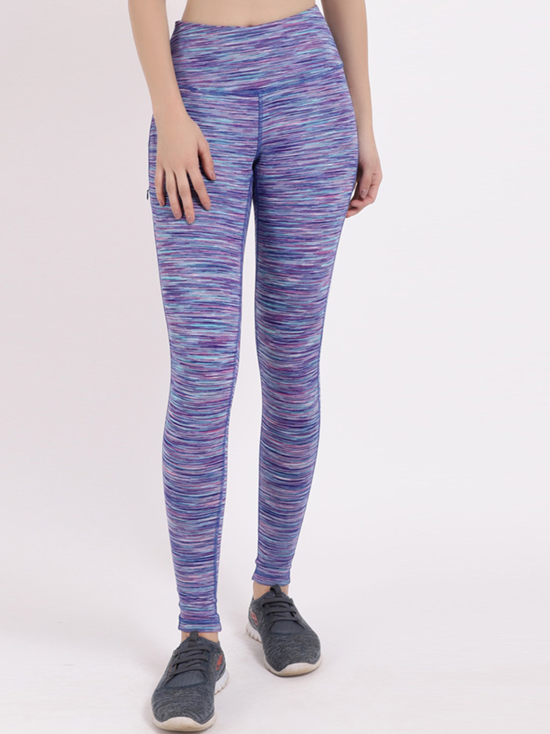 

STUDIOACTIV Women Blue Printed Sports Tights