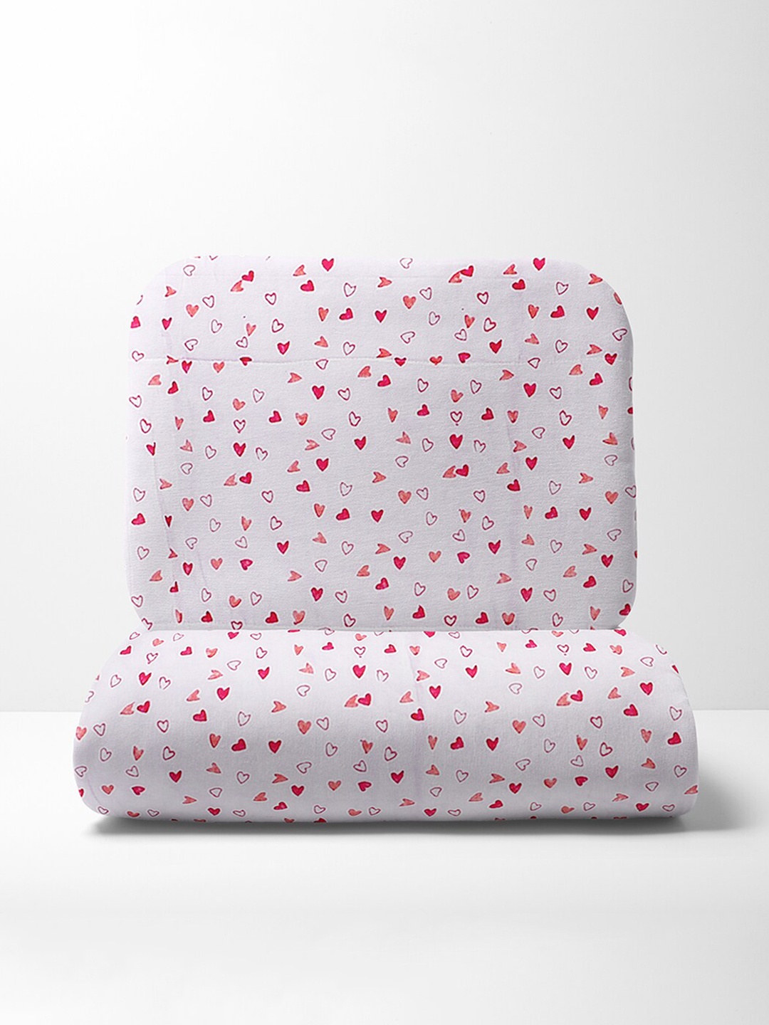 

Moms Home Kids Pink & White Printed Mild Winter Cotton Single Bed Quilt