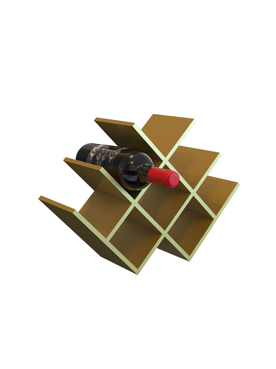 

Home Sparkle Beige MDF Wine Rack Holder