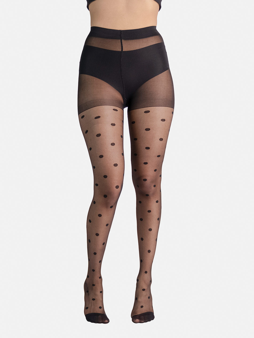 

Theater Women Self-Design Sheer Stockings, Black