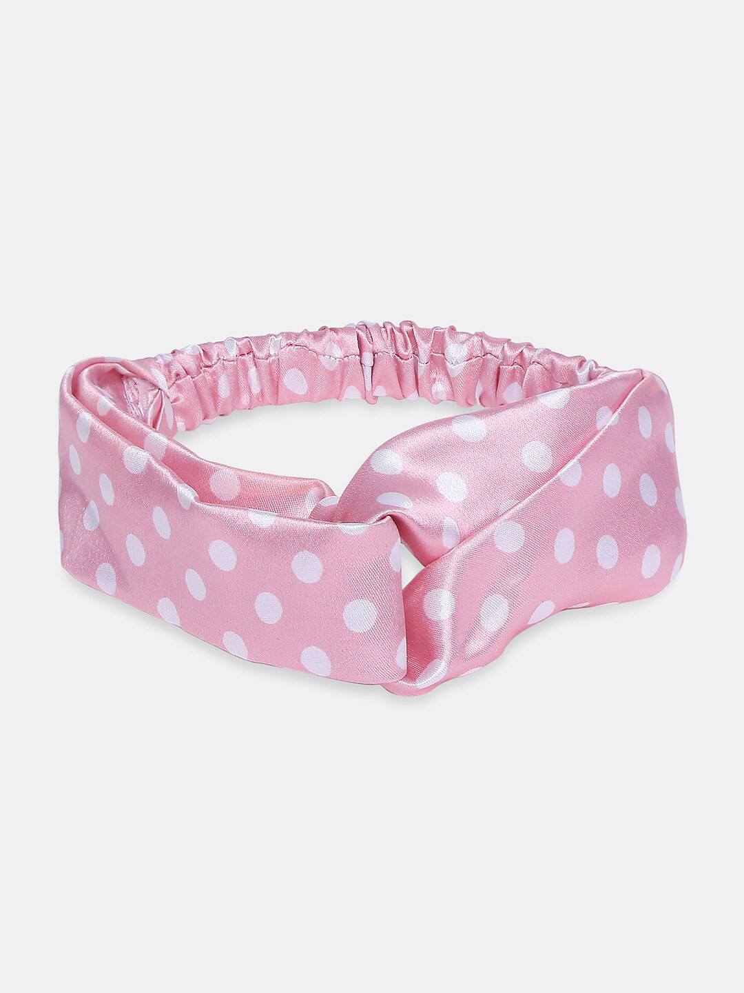 

20Dresses Women Pink & White Polka Dot Printed Hairband