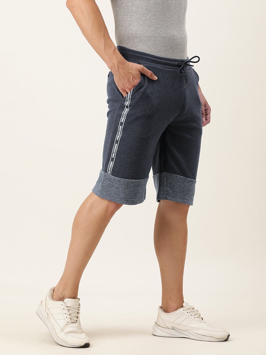 

Proline Active Men Blue & White Printed Shorts
