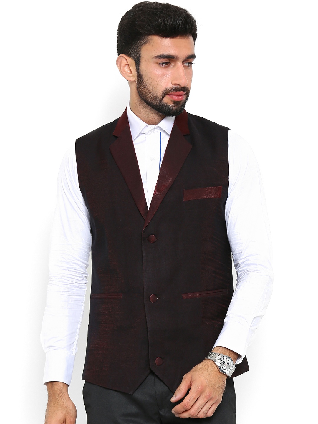 

Shaftesbury London Maroon Waistcoat