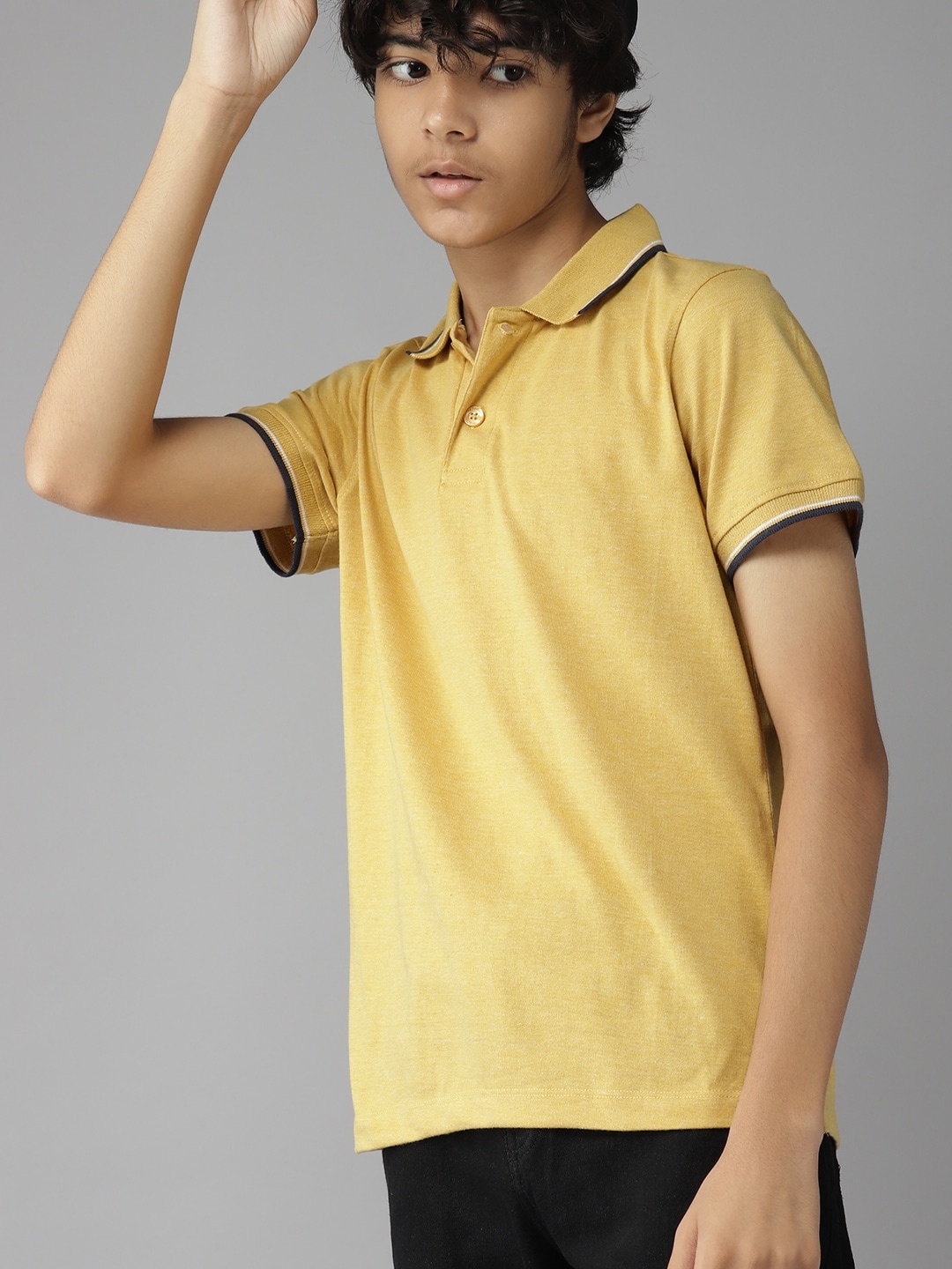 

UTH by Roadster Boys Yellow Polo Collar T-shirt