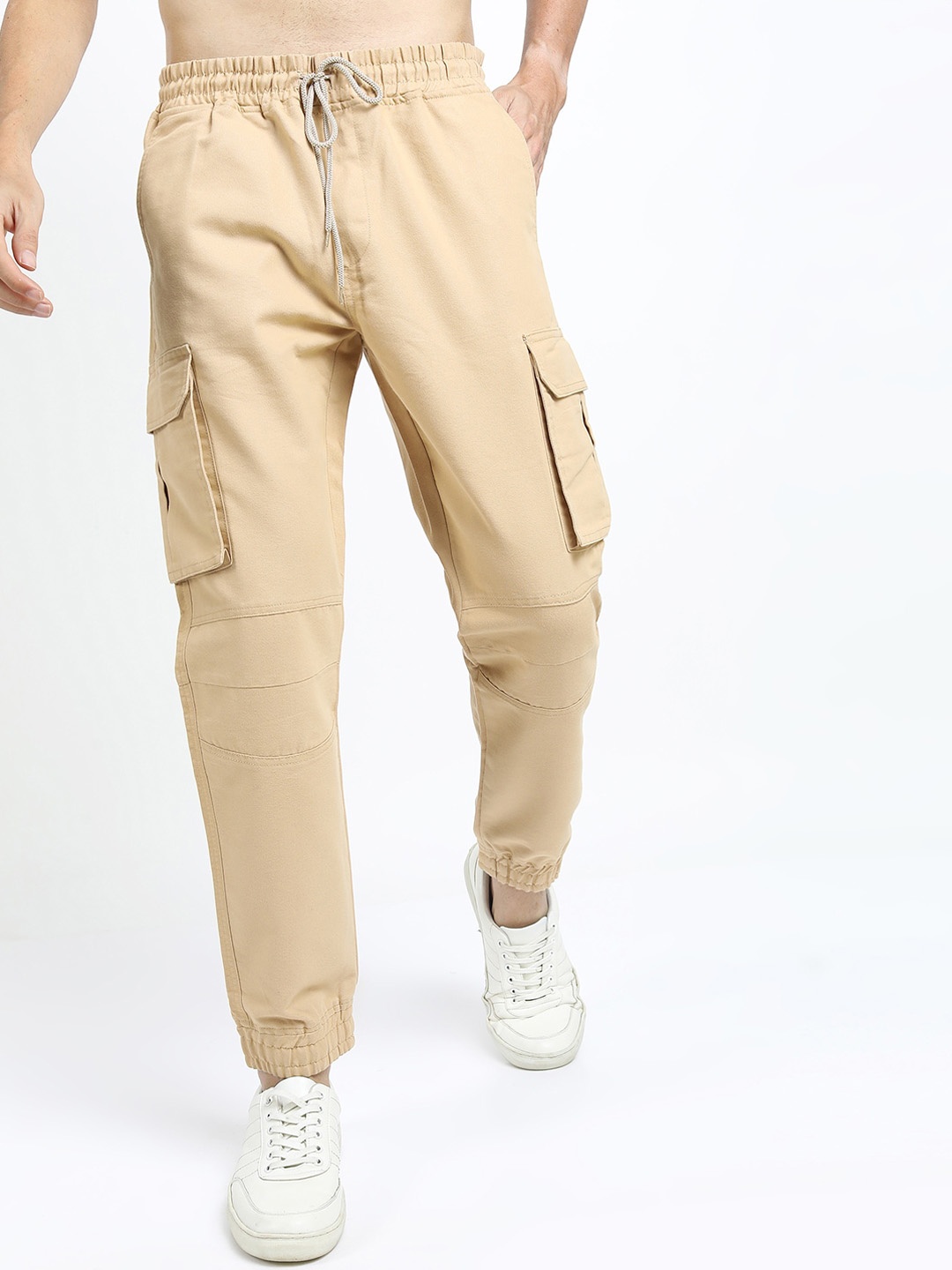 

KETCH Men Beige Jogger Trousers