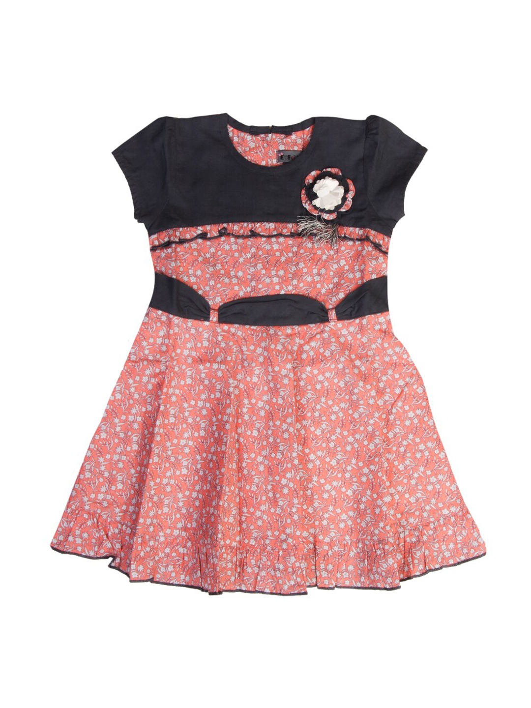 

Enfance Peach-Coloured Floral Dress