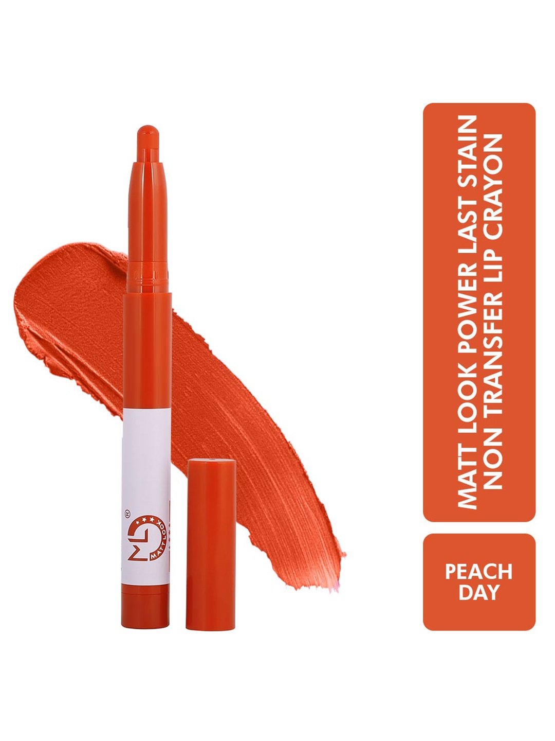 

MATTLOOK Power Last Lip Stain Crayon - Peach Day, Orange