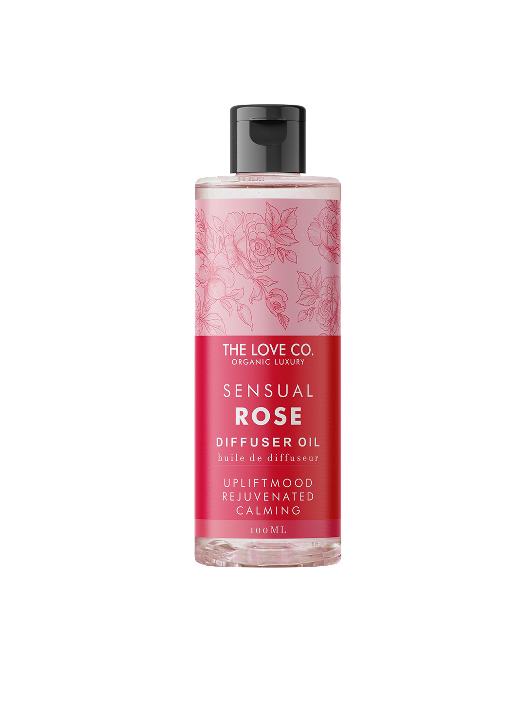 

THE LOVE CO. Sensual Rose Diffuser Oil - 100 ml, Red