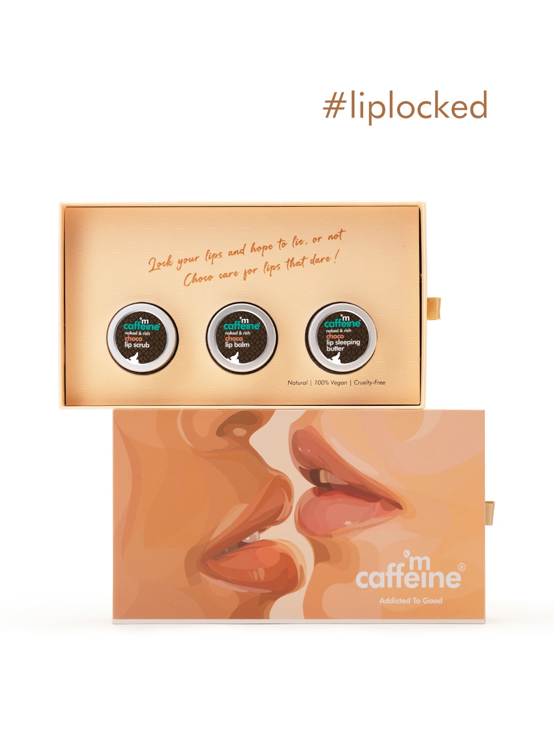 

MCaffeine Choco Kissed Lip Gift Kit - Rich Choco Indulgence - 36 g, Brown