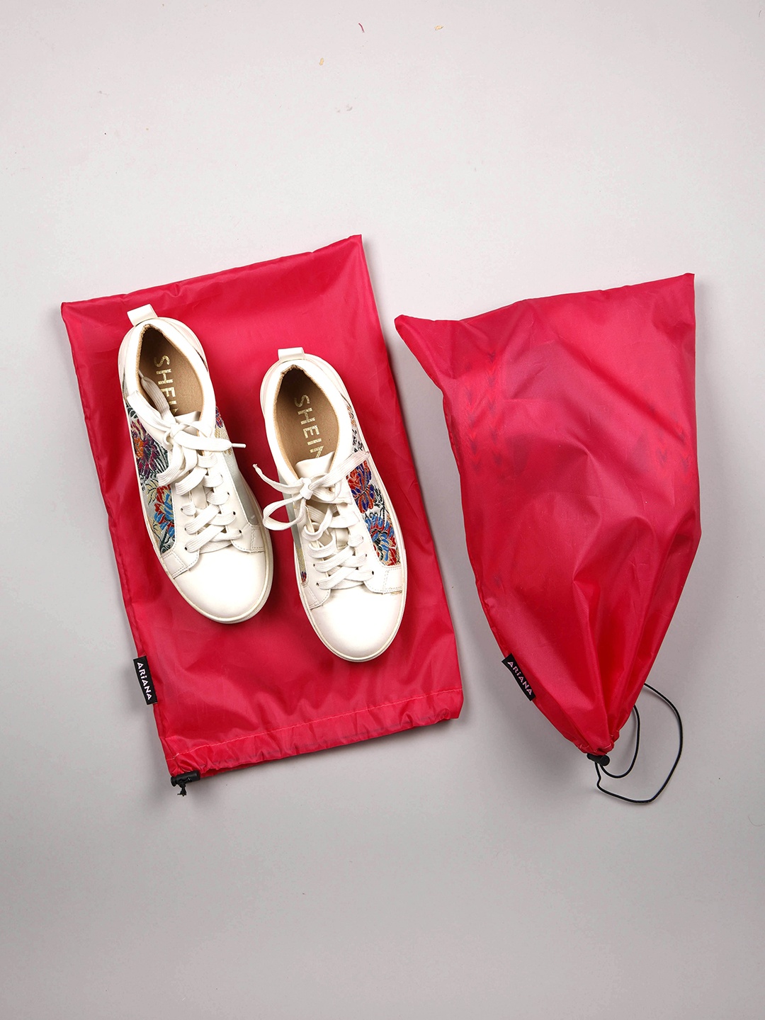 

Ariana Set Of 2 Magenta-Pink Solid Shoe Organisers