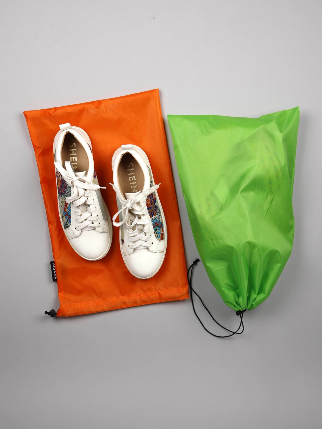 

Ariana Set Of 2 Solid Shoe Organisers, Orange