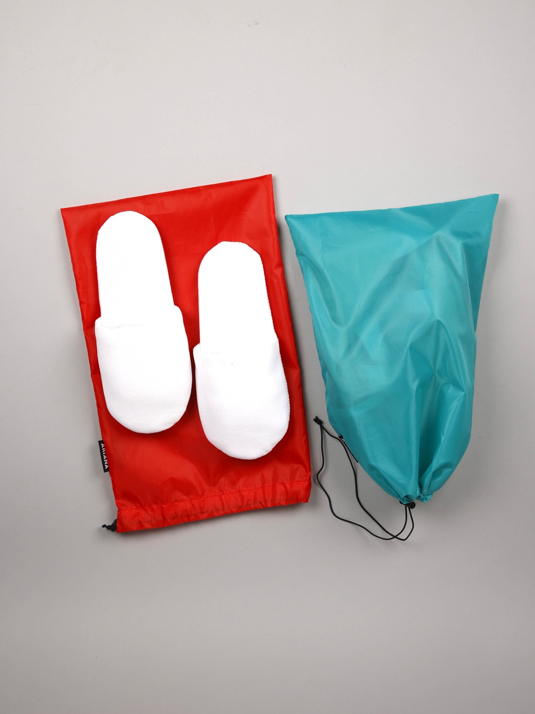 

Ariana Red & Teal Green Of 2 Solid Shoe Organisers