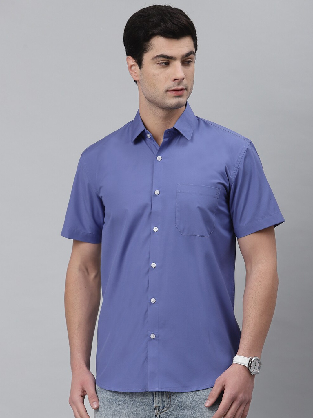 

NEUDIS Men Blue Classic Formal Shirt