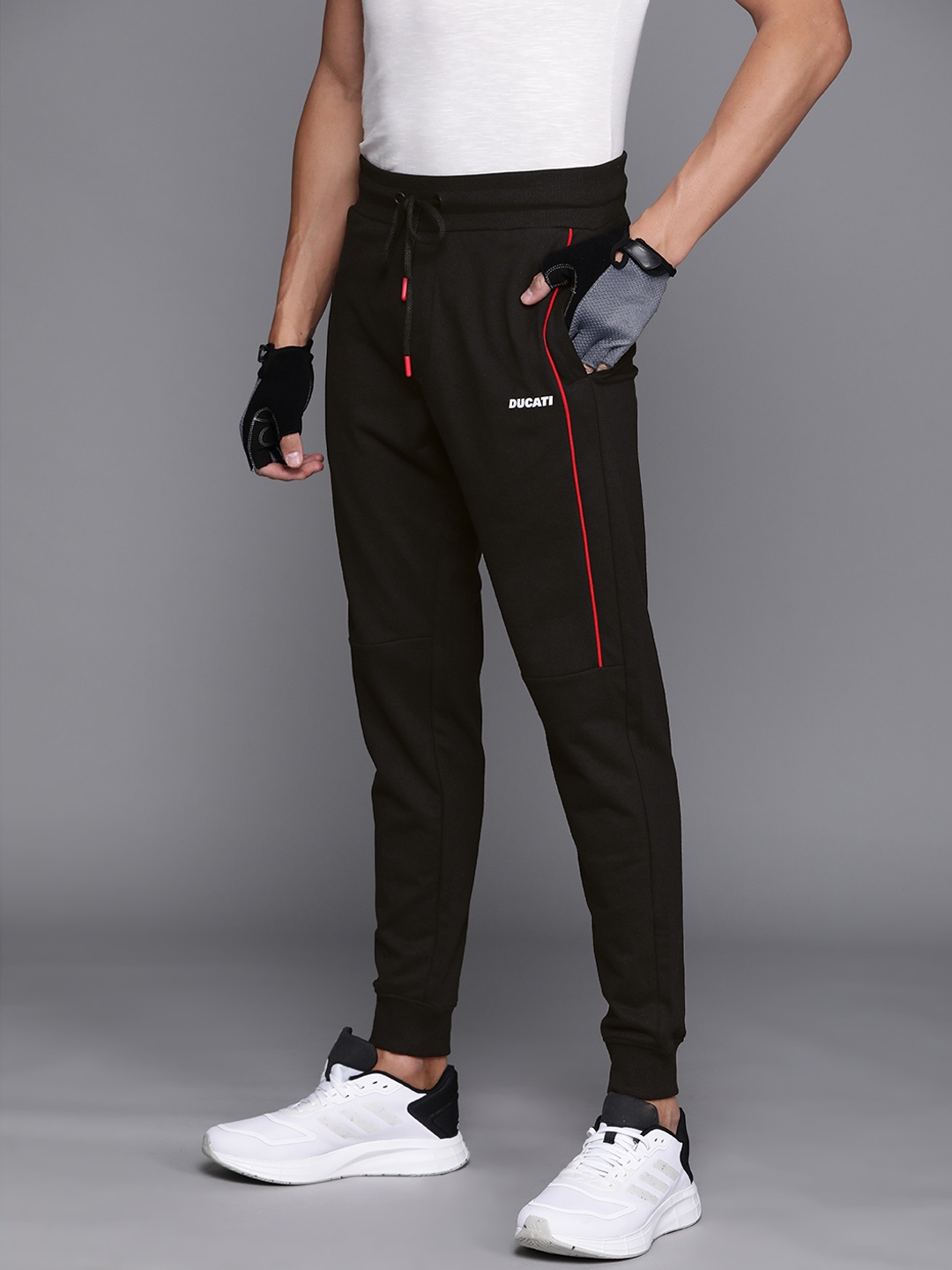 

Ducati Men Black Solid Joggers