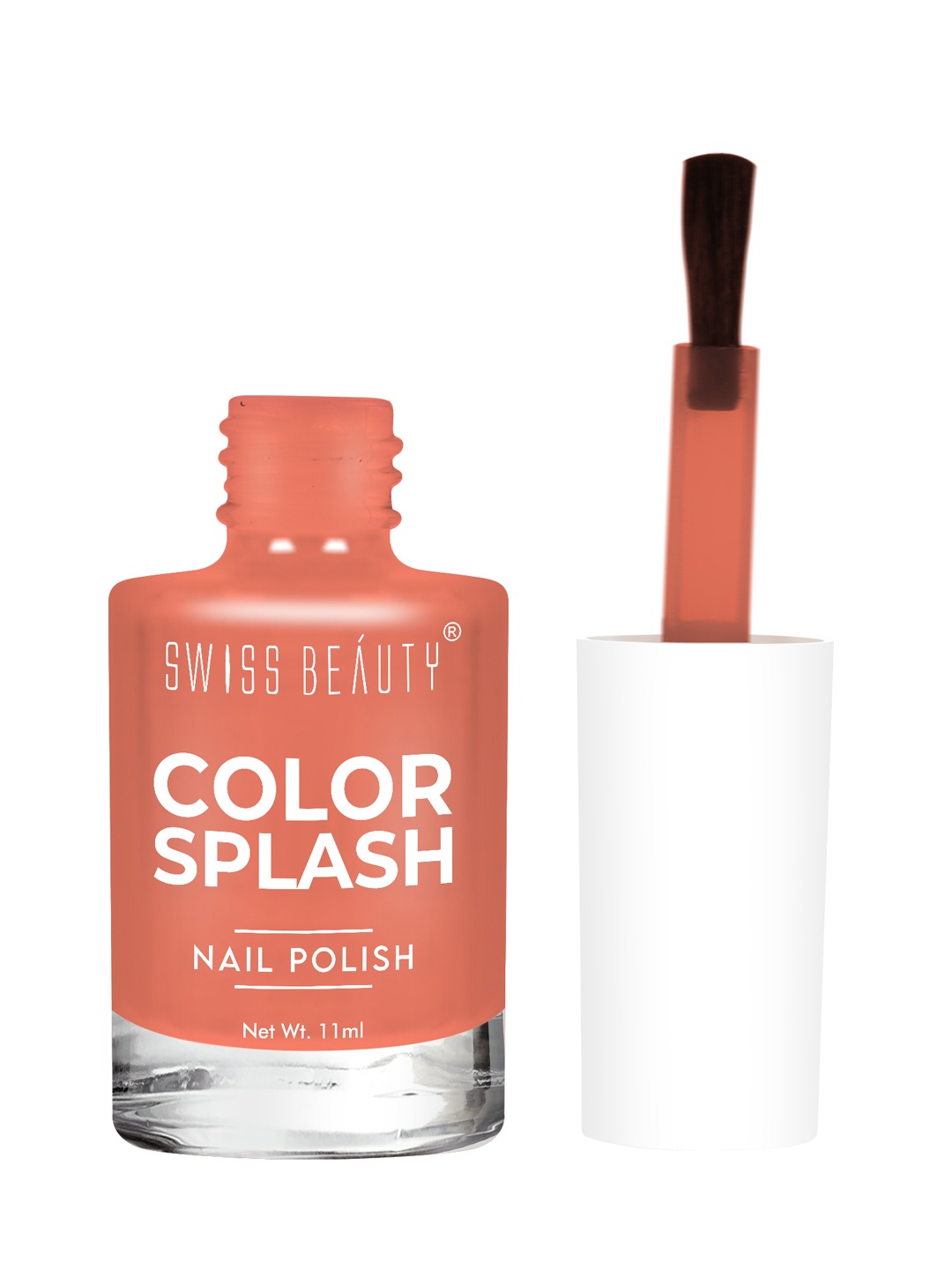 

SWISS BEAUTY Color Splash Nail Polish - Shade 08, Orange