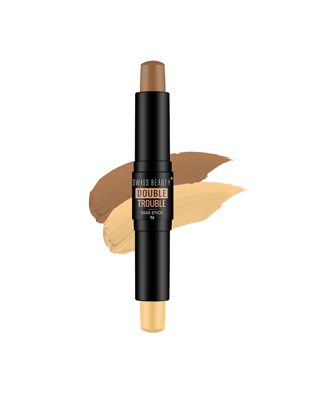 

SWISS BEAUTY Double Trouble Contour & Highlighter Duo Stick - Beige Focus