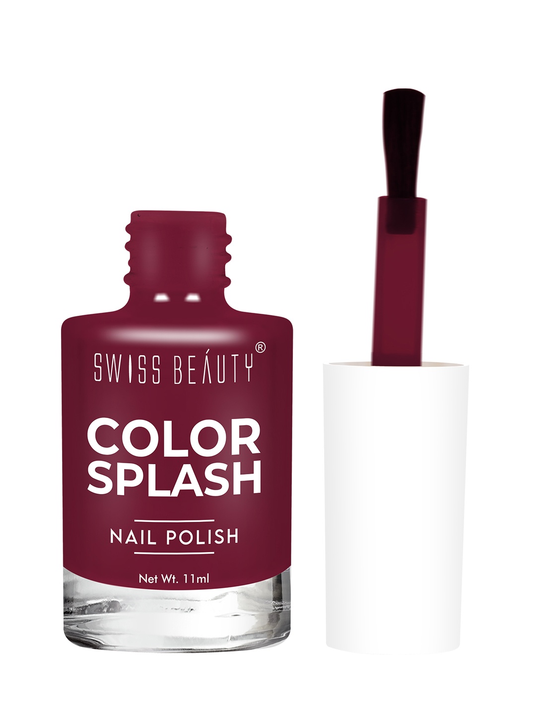 

SWISS BEAUTY Color Splash Nail Polish - Shade 43, Burgundy
