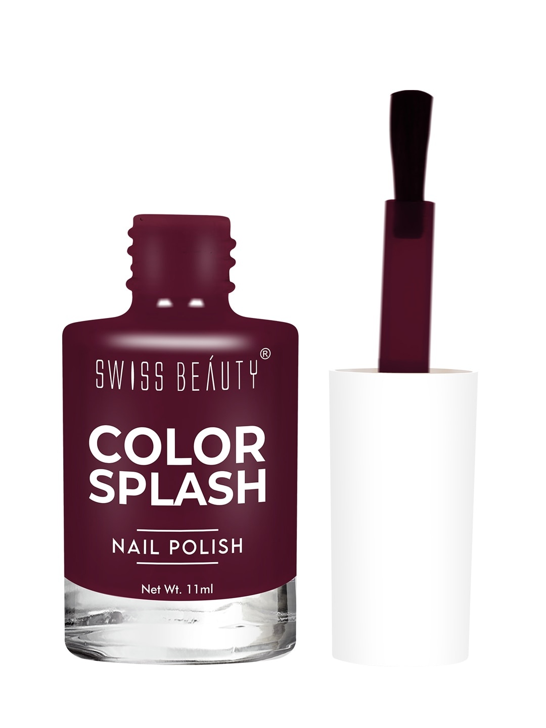 

SWISS BEAUTY Color Splash Nail Polish - Shade 45, Purple