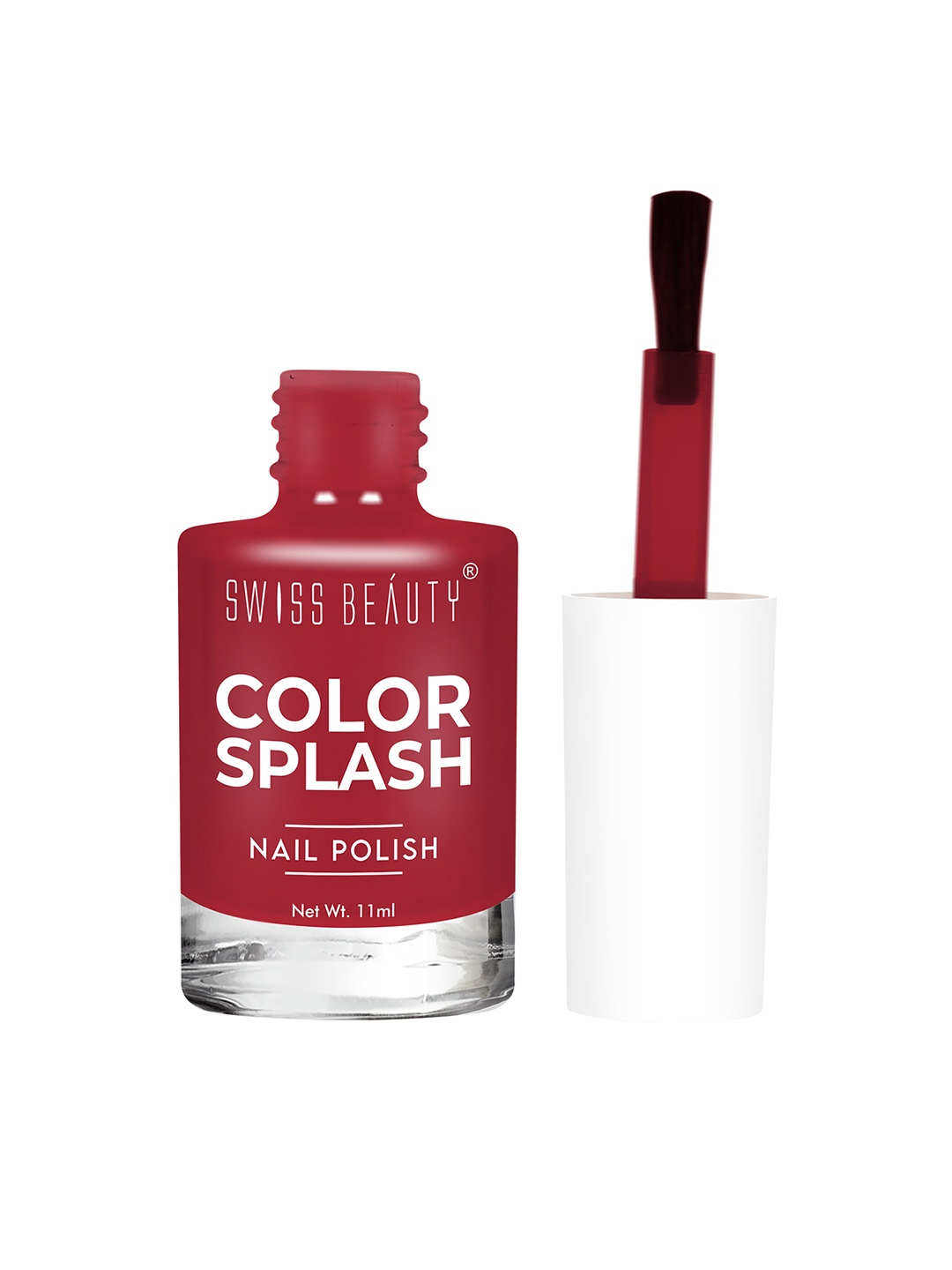 

SWISS BEAUTY Color Splash Long-Lasting Quick Dry Nail Polish - 53, Red