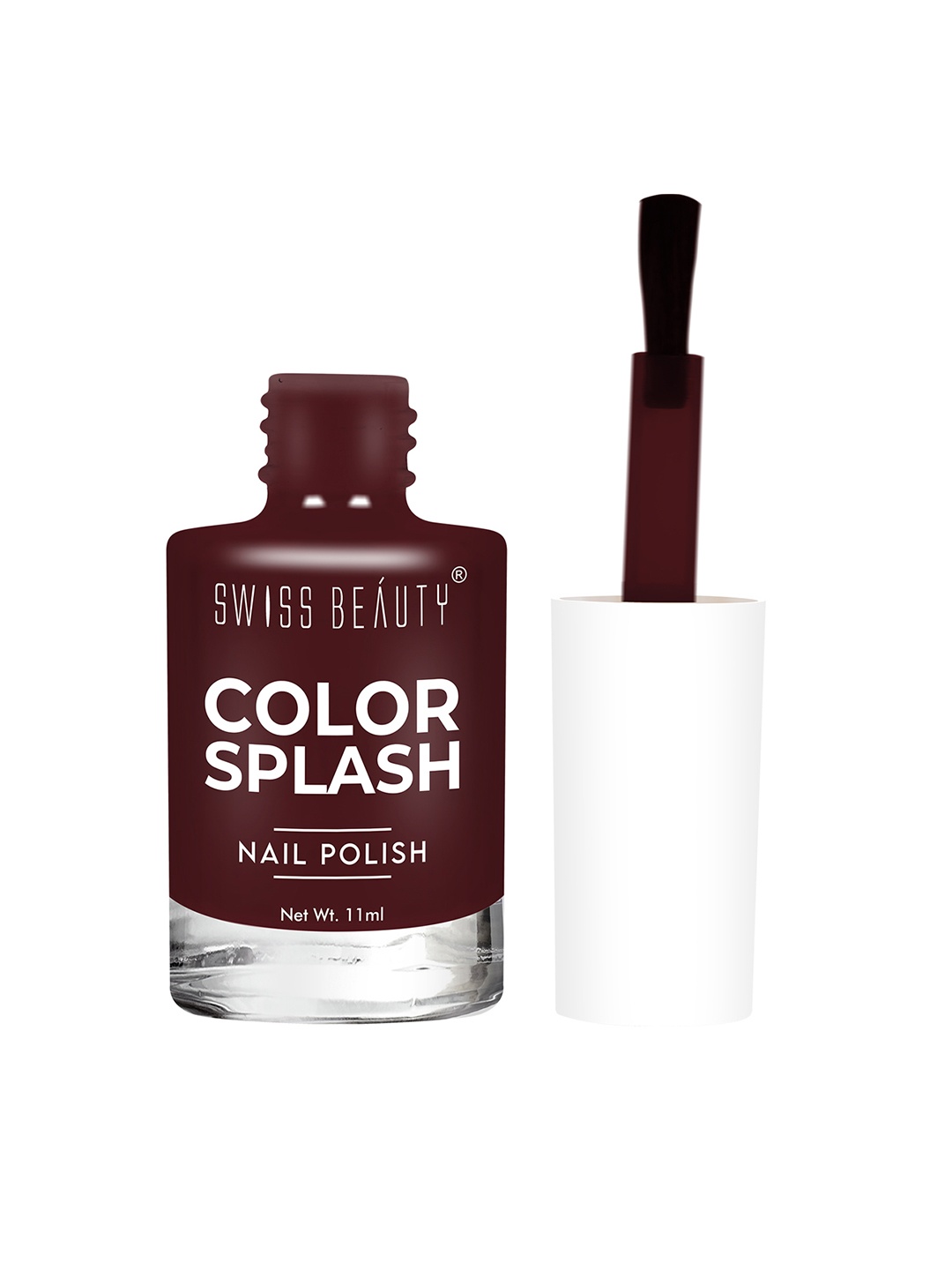 

SWISS BEAUTY Color Splash Nail Polish - Shade 56, Burgundy