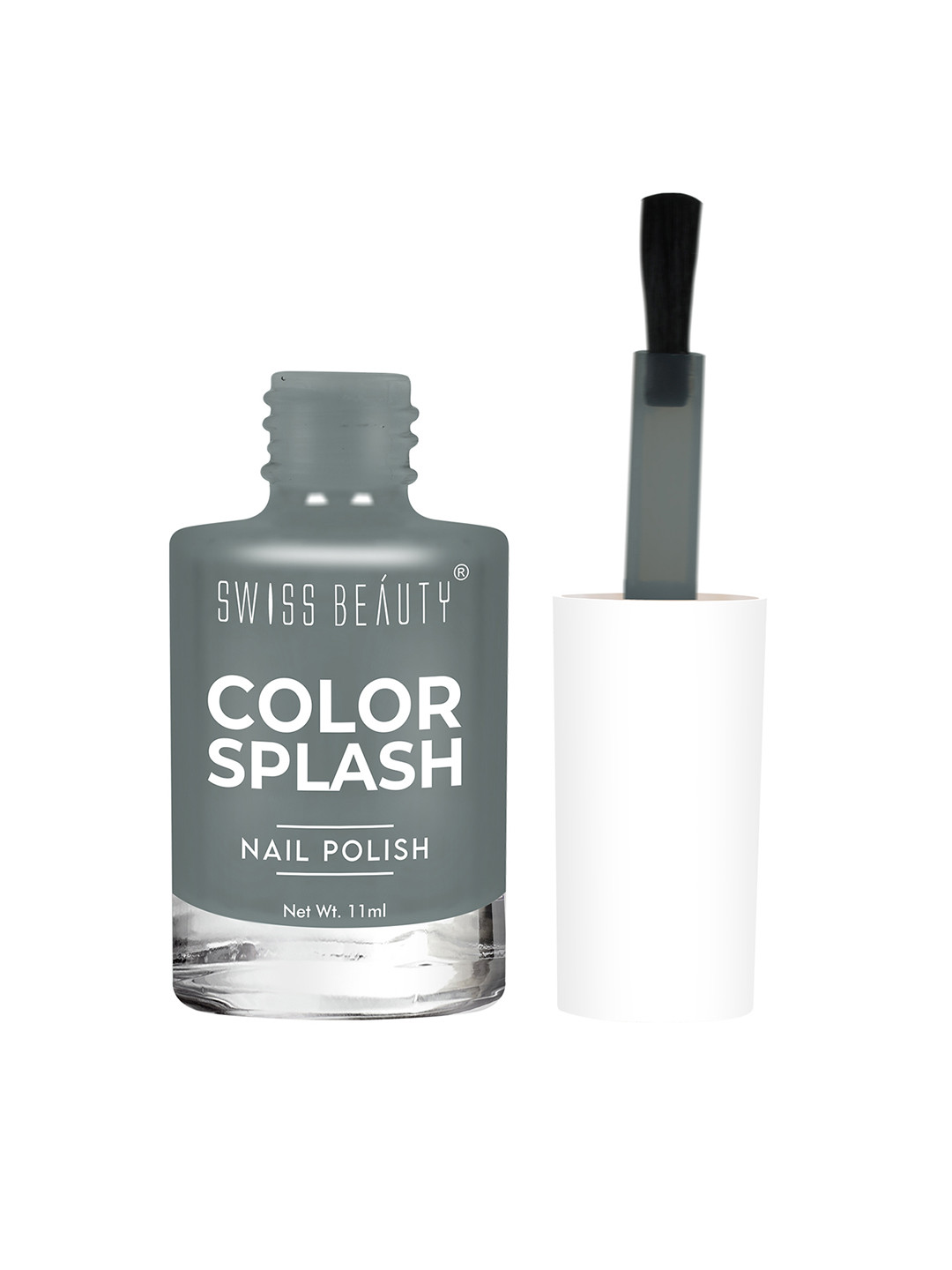 

SWISS BEAUTY Color Splash Nail Polish - Shade 21, Grey