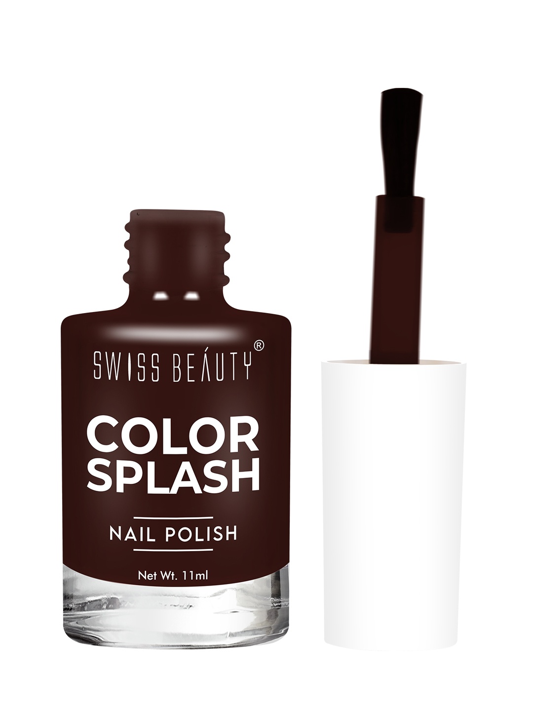 

SWISS BEAUTY Color Splash Nail Polish - Shade 57, Coffee brown