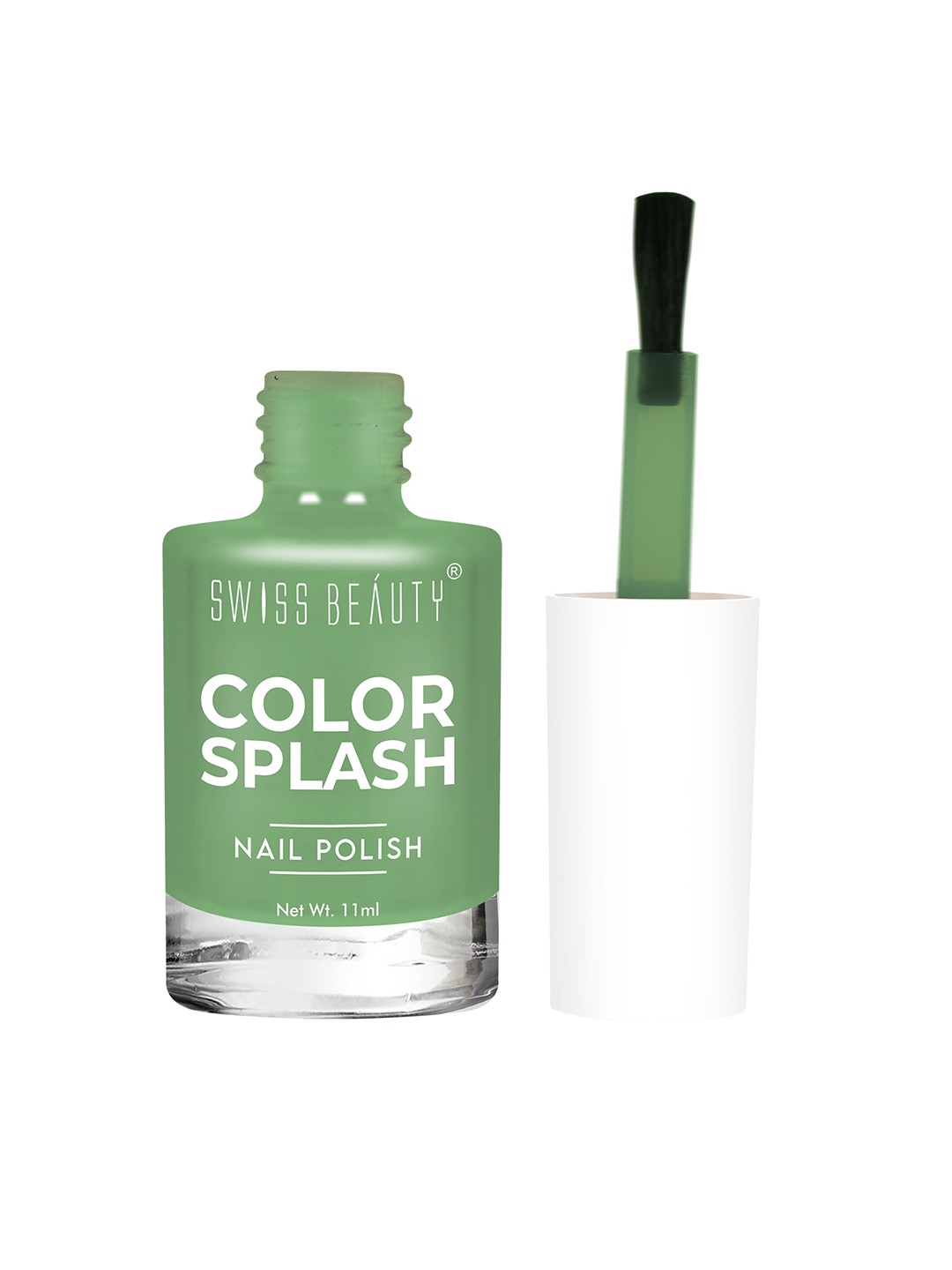

SWISS BEAUTY Long-Lasting Quick Dry Color Splash Nail Polish - 34, Green