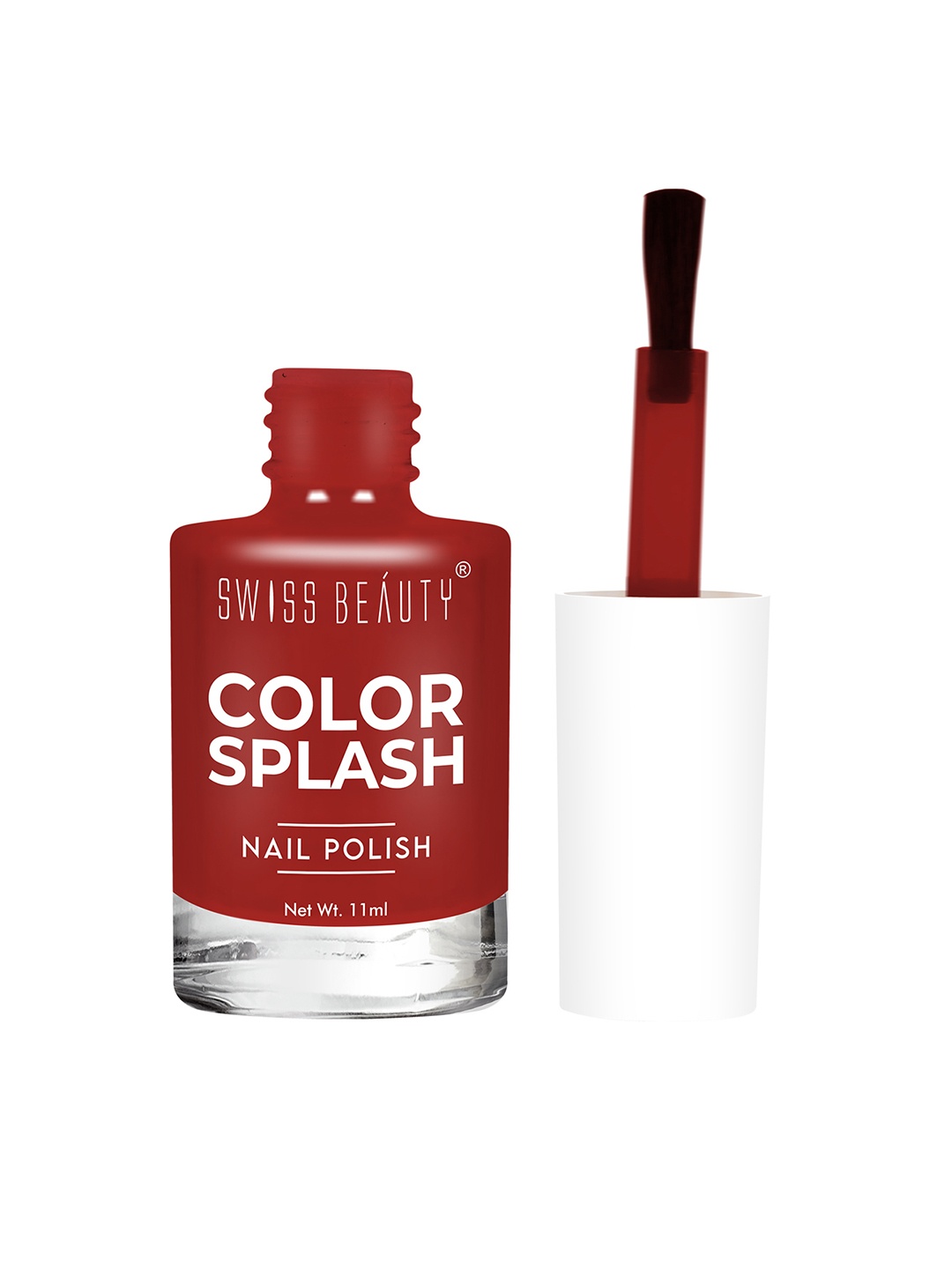 

SWISS BEAUTY Long-Lasting Quick Dry Color Splash Nail Polish - 32, Red