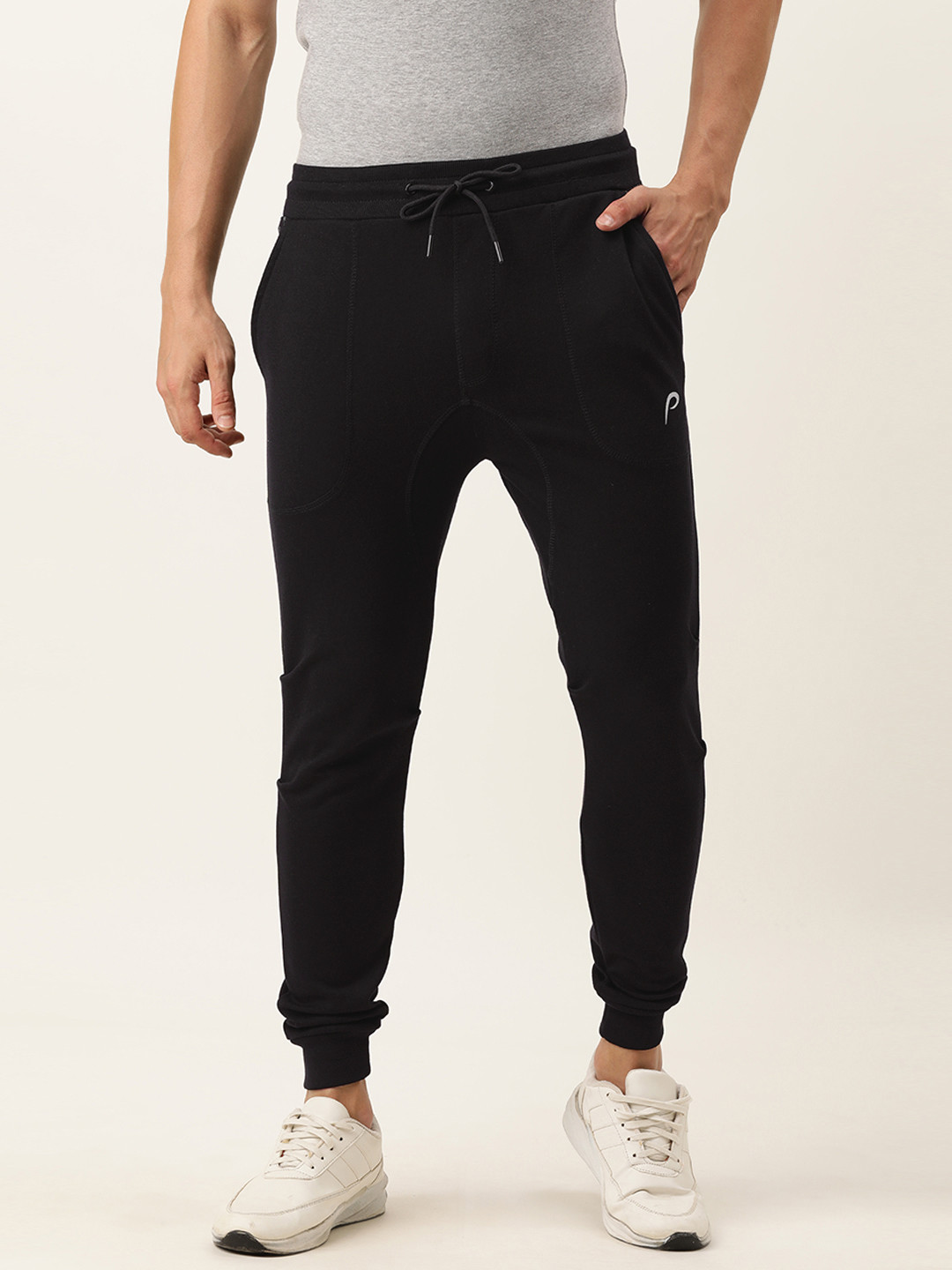 

Proline Active Men Black Joggers with Printed Details