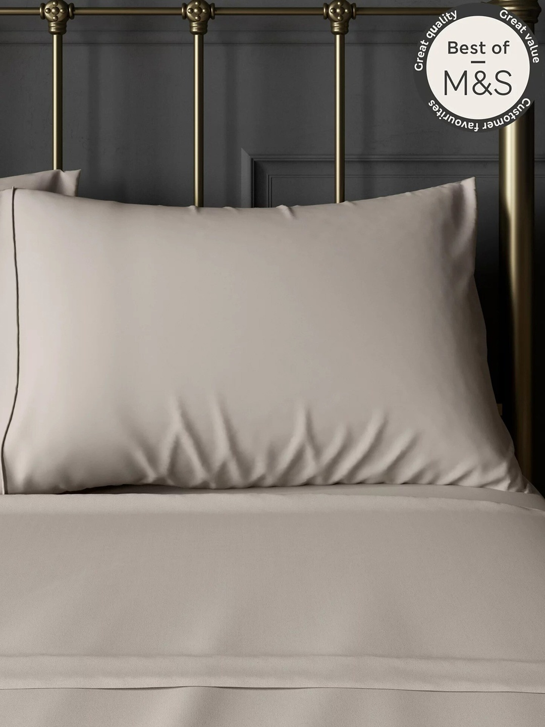 

Marks & Spencer Set Of 2 Pillow Covers, Off white