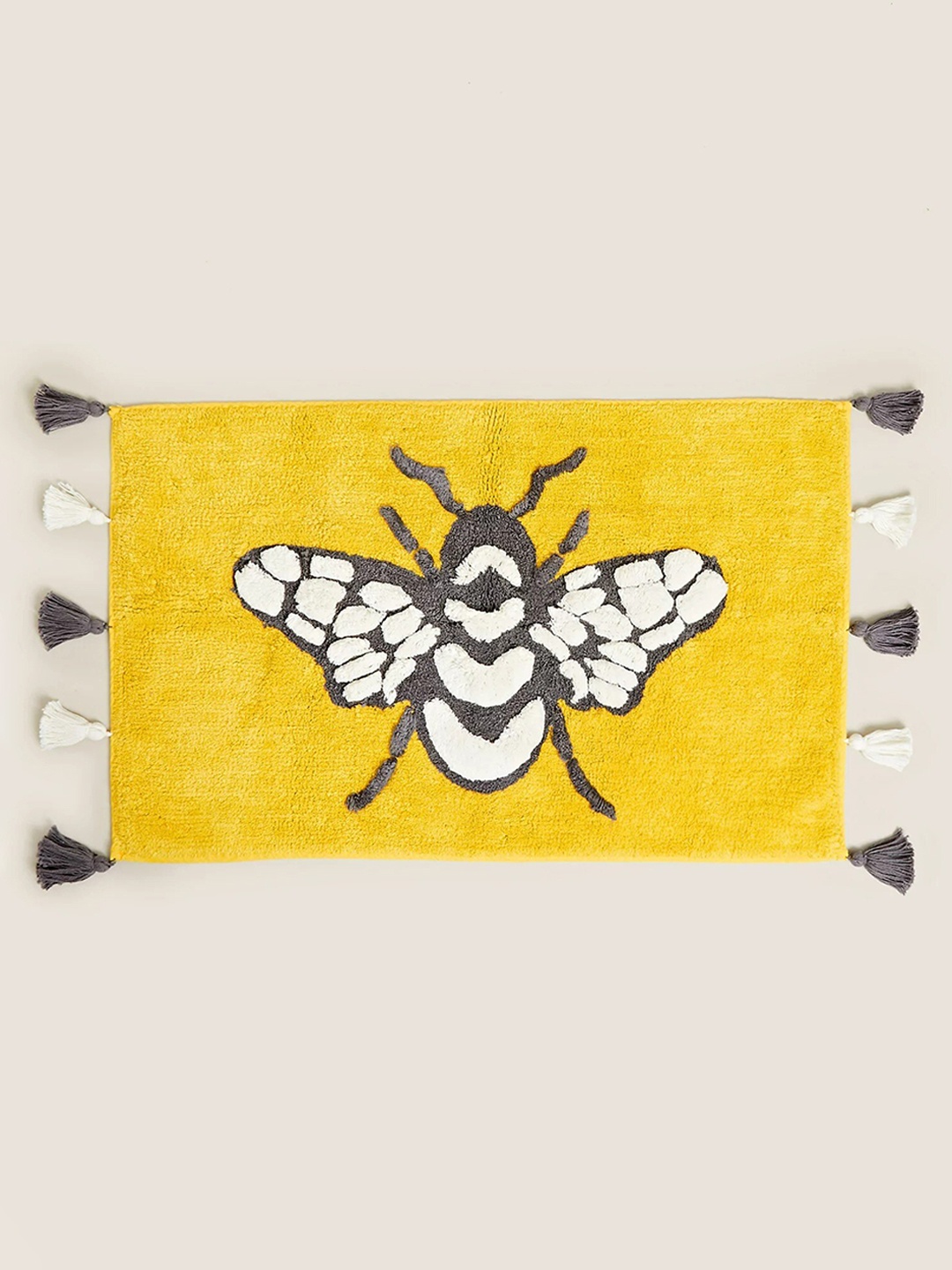 

Marks & Spencer Yellow Printed 150GSM Pure Cotton Bath Rug