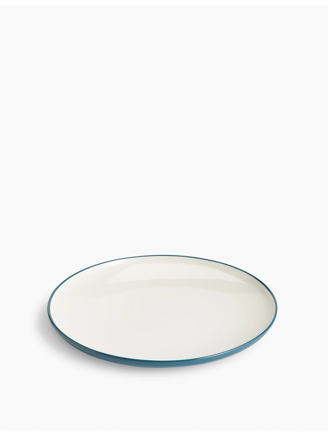 

Marks & Spencer White & Teal 1 Pieces Stoneware Glossy Plates