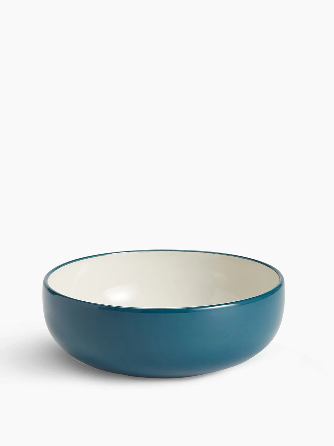 

Marks & Spencer Teal & White 1 Pieces Stoneware Matte Bowl