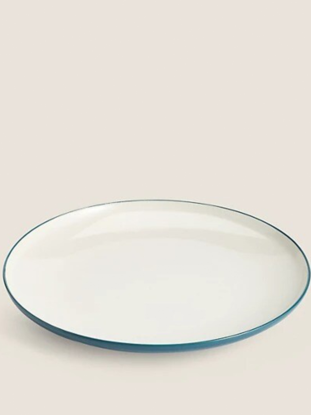 

Marks & Spencer Teal & White 1 Pieces Stoneware Glossy Plates