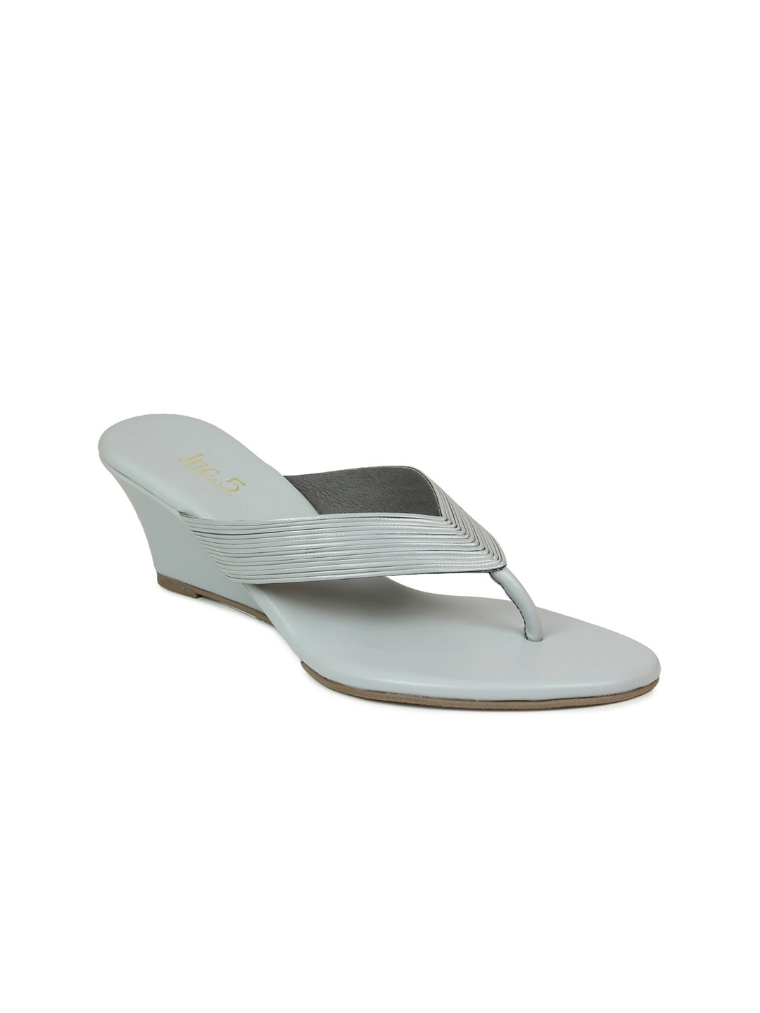 

Inc 5 Grey Colourblocked Ethnic Wedge Sandals