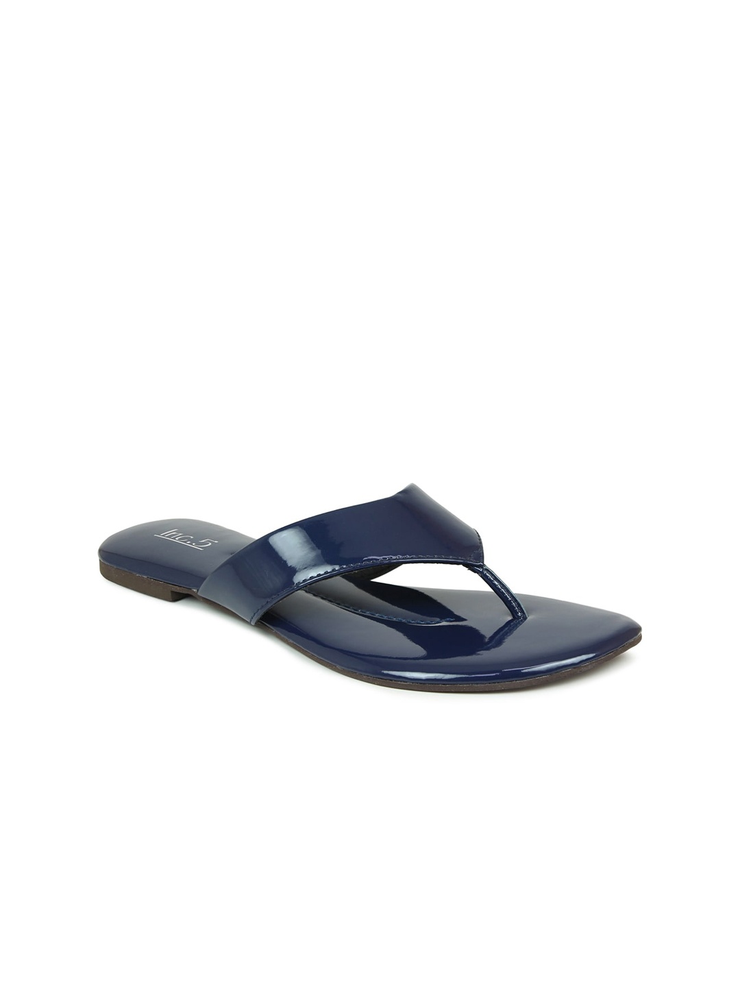 

Inc 5 Women Navy Blue Open Toe Flats