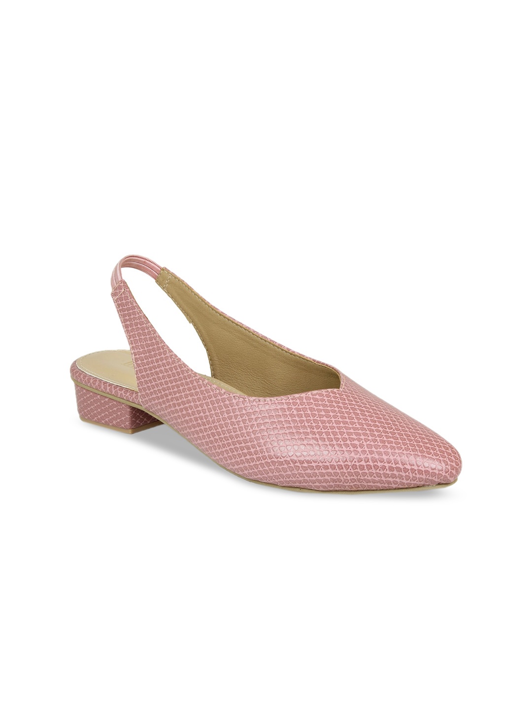 

Inc 5 Peach-Coloured Party Block Mules